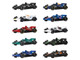 2025 Formula 1 World Championship 10 piece Set Diecast Model Cars Hot Wheels JMM24