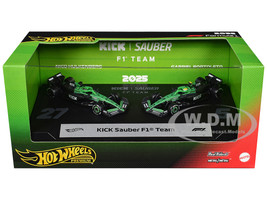 Kick Sauber F1 Team Formula One F1 World Championship 2025 2 Piece Set Diecast Model Cars Hot Wheels JMM92