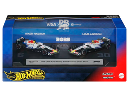 Visa Cash App Racing Bulls Formula One Team Formula One F1 World Championship 2025 2 Piece Set Diecast Model Cars Hot Wheels JMM94