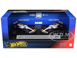 Visa Cash App Racing Bulls Formula One Team Formula One F1 World Championship 2025 2 Piece Set Diecast Model Cars Hot Wheels JMM94