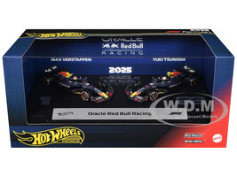 Oracle Red Bull Racing Formula One F1 World Championship 2025 2 Piece Set Diecast Model Cars Hot Wheels JMM95