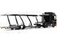 Mercedes Benz Actros Gigaspace Auto Transporter ADVAN Yokohama Black 1/64 Diecast Model Car GCD KS-069-618