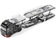 Mercedes Benz Actros Gigaspace Auto Transporter ADVAN Yokohama Black 1/64 Diecast Model Car GCD KS-069-618