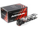 Mercedes Benz Actros Gigaspace Auto Transporter ADVAN Yokohama Black 1/64 Diecast Model Car GCD KS-069-618