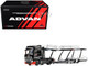 Mercedes Benz Actros Gigaspace Auto Transporter ADVAN Yokohama Black 1/64 Diecast Model Car GCD KS-069-618