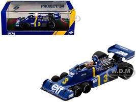Tyrrell P34 #3 Jody Scheckter Winner Formula One F1 Swedish GP 1976 with Driver 1/43 Model Car Spark S7306