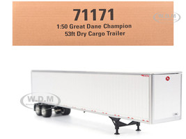 Great Dane Champion 53ft Dry Cargo Trailer White Transport Series 1/50 Diecast Model Diecast Masters 71171