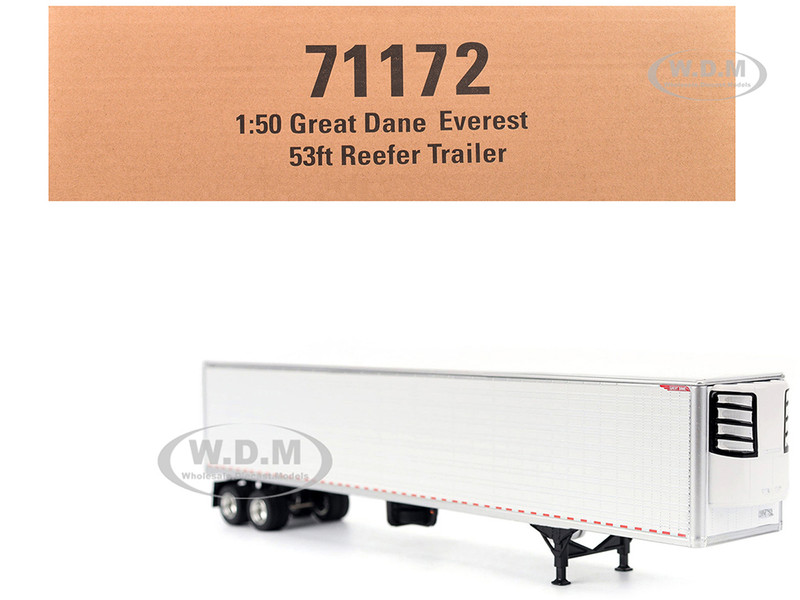 Great Dane Everest 53ft Refrigerated Trailer White Transport Series 1/50 Diecast Model Diecast Masters 71172