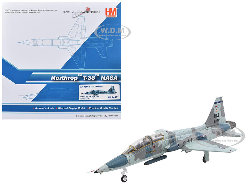 Northrop AT 38B Talon Aircraft 63 8172 479th TTW LIFT Trainer NASA 1980s United States Air Force Air Power Series 1/72 Diecast Model Hobby Master HA5417
