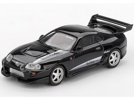 Toyota Supra VeilSide Combat V II Black Limited Edition 1/64 Diecast Model Car Mini GT MGT01107