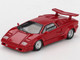 Lamborghini Countach 25th Anniversary Red Limited Edition 1/64 Diecast Model Car Mini GT MGT01192 Lamborghini Countach 25th Anniversary Red Limited Edition 1/64 Diecast Model Car Mini GT MGT01192