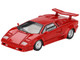 Lamborghini Countach 25th Anniversary Red Limited Edition 1/64 Diecast Model Car Mini GT MGT01192