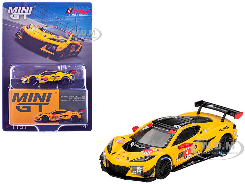 Chevrolet Corvette Z06 GT3 R #4 Nicky Catsburg Tommy Milner Nicolas Varrone Corvette Racing by Pratt Miller Motorsports IMSA 24 Hours of Daytona 2025 Limited Edition 1/64 Diecast Model Car Mini GT MGT01197