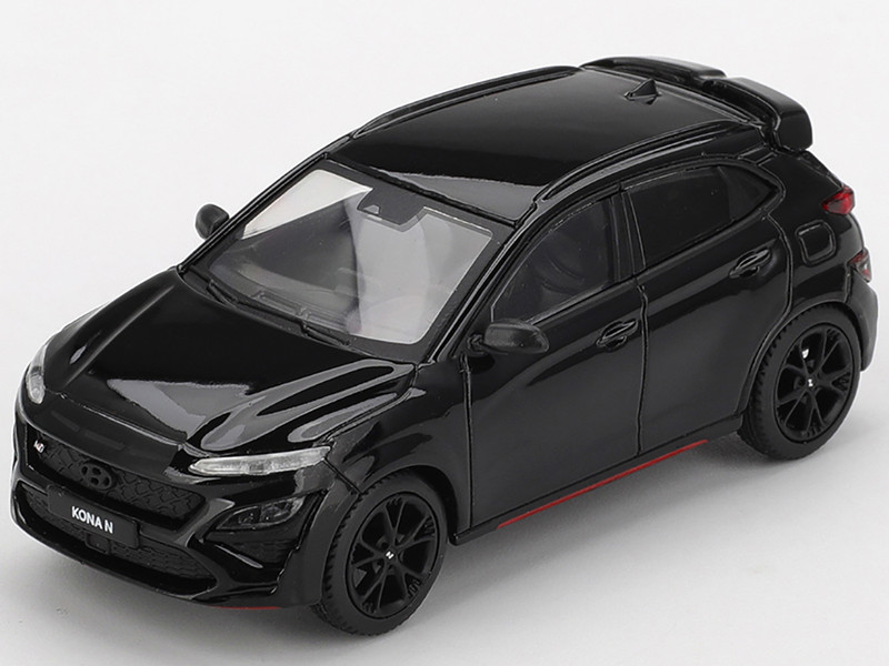 Hyundai Kona N Phantom Black Limited Edition 1/64 Diecast Model Car Mini GT MGT01206