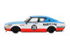 Nissan Skyline Kenmeri RHD Right Hand Drive #28 Liberty Walk Nissan Racing 1975 Concept Blue and White with Red Stripes Limited Edition 1/64 Diecast Model Car Mini GT MGT01212