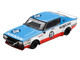 Nissan Skyline Kenmeri RHD Right Hand Drive #28 Liberty Walk Nissan Racing 1975 Concept Blue and White with Red Stripes Limited Edition 1/64 Diecast Model Car Mini GT MGT01212