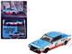 Nissan Skyline Kenmeri RHD Right Hand Drive #28 Liberty Walk Nissan Racing 1975 Concept Blue and White with Red Stripes Limited Edition 1/64 Diecast Model Car Mini GT MGT01212