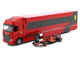 Iveco S Way 570 Car Transporter Red and Ferrari SF 24 #16 Charles Leclerc Formula One F1 World Championship 2024 Racing Hauler Series 1/43 Diecast Model Car Bburago 36867CL Iveco S Way 570 Car Transporter Red and Ferrari SF 24 #16 Charles Leclerc Formula One F1 World Championship 2024 Racing Hauler Series 1/43 Diecast Model Car Bburago 36867CL