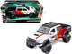 2023 Toyota Tacoma TRD PRO Off Road Pickup Truck White with Graphics and Roof Rack Maisto Design Series 1/27 Diecast Model Car Maisto 32546W