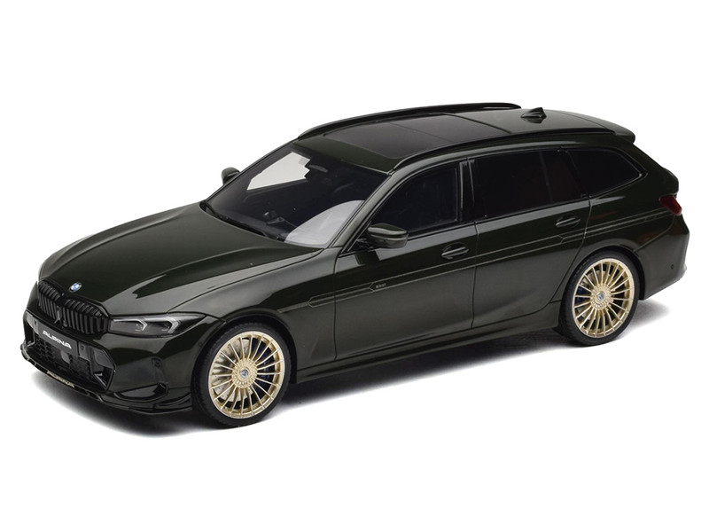 2025 BMW Alpina B3 GT Touring Green Metallic 1/18 Model Car GT Spirit GT549