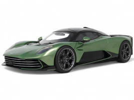 2025 Aston Martin Valhalla Green Metallic with Black Top 1/18 Model Car GT Spirit GT558