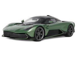 2025 Aston Martin Valhalla Green Metallic with Black Top 1/18 Model Car GT Spirit GT558