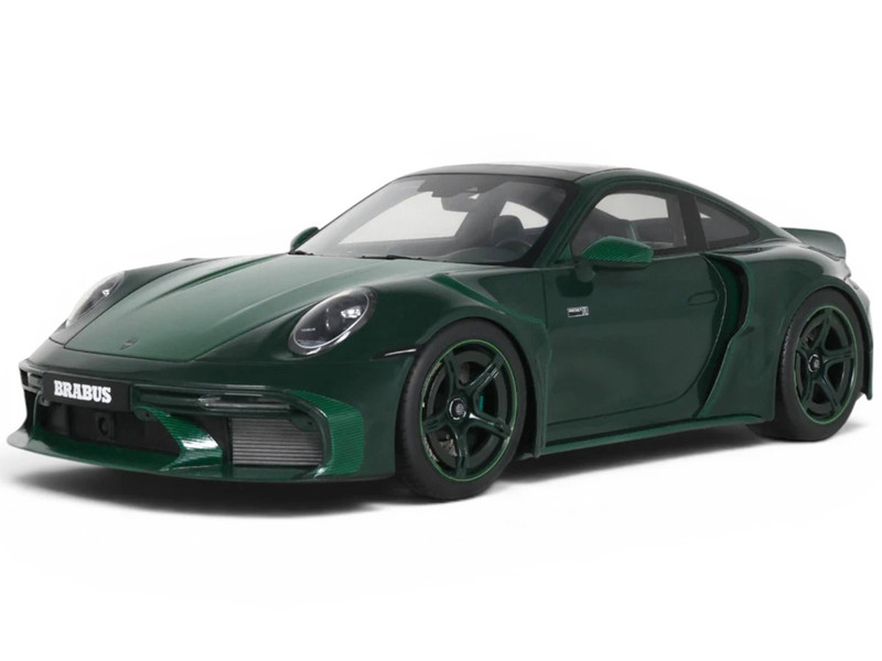 2024 Brabus 900 Rocket R Green Metallic with Green Carbon Hood 1/18 Model Car GT Spirit GT959