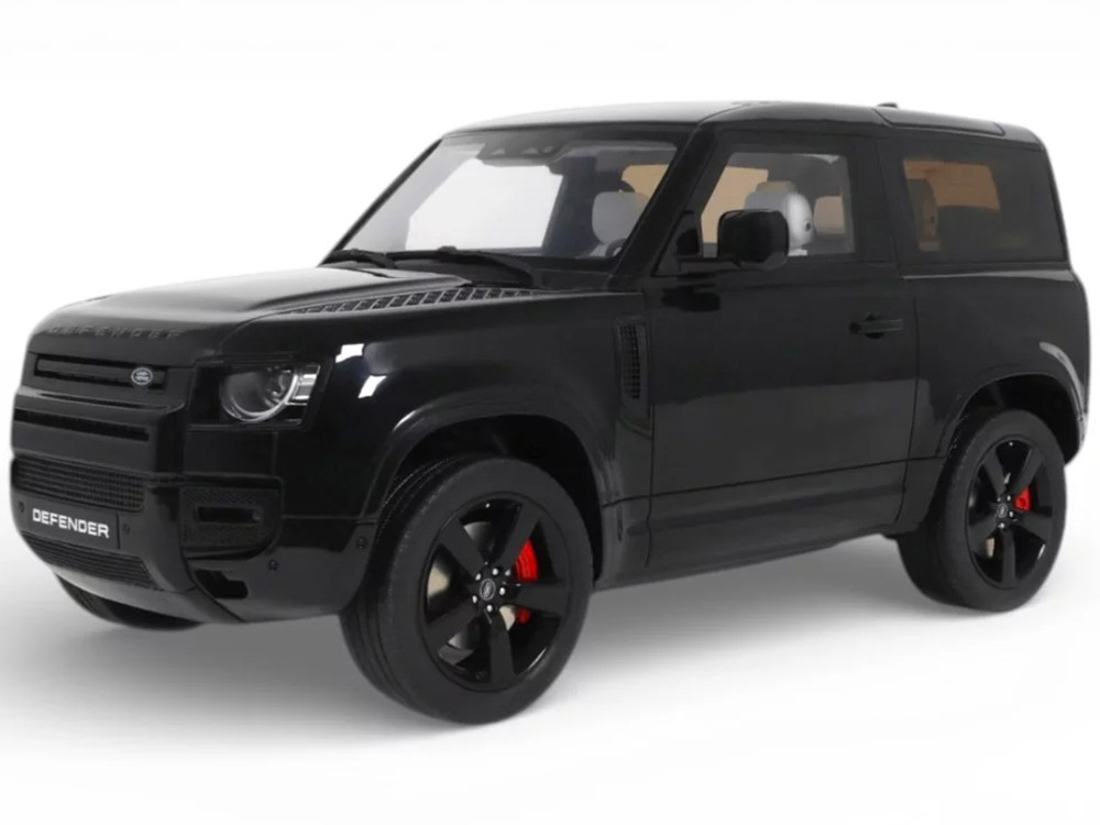 2021 Land Rover Defender 90 P400 X-Dynamic HSE Black Metallic 1/18