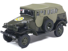 Dodge WC 6 Command Car with Canvas Top Olive Drab 2nd Armored Division France 1944 United States Army 1/43 Diecast Model Militaria Die Cast 24219-44