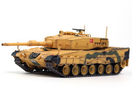 Leopard 2A4 Main Battle Tank Desert Camouflage 2nd Cavalry Armored Brigade, Turkey Syrian Border 2016 Turkish Army Armor Premium Series 1/72 Diecast Model Panzerkampf 12226PJ