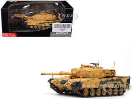 Leopard 2A4 Main Battle Tank Desert Camouflage 2nd Cavalry Armored Brigade, Turkey Syrian Border 2016 Turkish Army Armor Premium Series 1/72 Diecast Model Panzerkampf 12226PJ