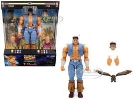 T Hawk 7 5 Moveable Figure with Accessories and Alternate Head and Hands Ultra Street Fighter II The Final Challengers 2017 Video Game Model Jada 35739