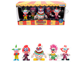 Set of 5 Diecast Figures Killer Klowns from Outer Space 1988 Movie Metalfigs Series Diecast Models Jada 37213