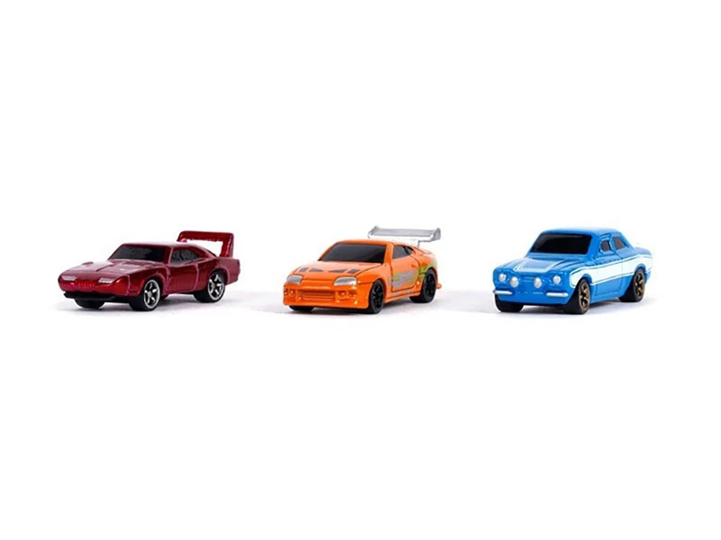 Fast & Furious 25th Anniversary 3 piece Set #2 Nano Hollywood Rides Diecast Model Cars Jada 31124-25TH