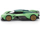 Aston Martin Valkyrie Iridescent Emerald Metallic with Green Carbon Top 1/64 Diecast Model Car Pop Race PR640269