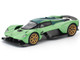 Aston Martin Valkyrie Iridescent Emerald Metallic with Green Carbon Top 1/64 Diecast Model Car Pop Race PR640269