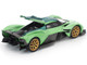 Aston Martin Valkyrie Iridescent Emerald Metallic with Green Carbon Top 1/64 Diecast Model Car Pop Race PR640269