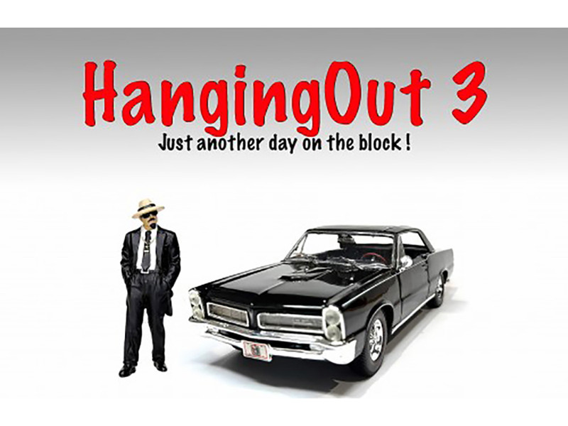 Hanging Out 3 Figure #5 for 1/18 Scale Models American Diorama AD-19405
