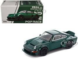 Singer DLS Turbo Green Metallic 1/64 Diecast Model Car Pop Race PR640326