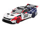 Ford Mustang GTD America 250 USA Exclusive White with American Flag Graphics Limited Edition 1/64 Diecast Model Car Mini GT MGT01301