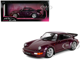 Porsche 911 3 6 Turbo Purple Metallic Pink Slips Series 1/18 Diecast Model Car Jada 36466