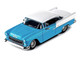 1955 Chevrolet Bel Air Blue and White Collection Series 1/64 Diecast Model Car Majorette MJ8505001001