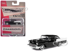 1957 Chevrolet One Fifty Sedan Black and White 1/64 Diecast Model Car IXO Models IA64009