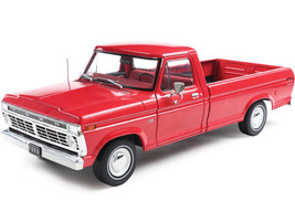 1974 Ford F 100 Pickup Truck Candy Apple Red 1/18 Diecast Model Car IXO Models U18RDC003