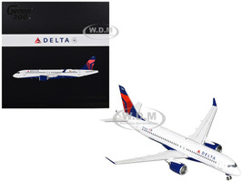 Airbus A220 300 Commercial Aircraft Delta Air Lines N306DU White with Red and Blue Tail Gemini 200 Series 1/200 Diecast Model Airplane GeminiJets G2DAL1421