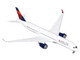 Airbus A350 900 Commercial Aircraft Delta Air Lines N504DN White with Red and Blue Tail Gemini 200 Series 1/200 Diecast Model Airplane GeminiJets G2DAL1496