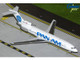 Boeing 727 200 Commercial Aircraft Pan American World Airways Clipper Goodwill N368PA White with Blue Tail Graphics Gemini 200 Series 1/200 Diecast Model Airplane GeminiJets G2PAA1408