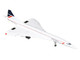BAC Aerospatiale Concorde Commercial Aircraft British Airways G BOAA White with Red Stripes and Blue Tail 1/400 Diecast Model Airplane GeminiJets GJBAW2390 BAC Aerospatiale Concorde Commercial Aircraft British Airways G BOAA White with Red Stripes and Blue Tail 1/400 Diecast Model Airplane GeminiJets GJBAW2390