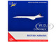 BAC Aerospatiale Concorde Commercial Aircraft British Airways G BOAA White with Red Stripes and Blue Tail 1/400 Diecast Model Airplane GeminiJets GJBAW2390 BAC Aerospatiale Concorde Commercial Aircraft British Airways G BOAA White with Red Stripes and Blue Tail 1/400 Diecast Model Airplane GeminiJets GJBAW2390