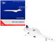 BAC Aerospatiale Concorde Commercial Aircraft British Airways G BOAA White with Red Stripes and Blue Tail 1/400 Diecast Model Airplane GeminiJets GJBAW2390 BAC Aerospatiale Concorde Commercial Aircraft British Airways G BOAA White with Red Stripes and Blue Tail 1/400 Diecast Model Airplane GeminiJets GJBAW2390